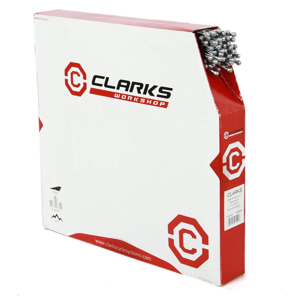 Clarks Brake Cable Galvanized 2000mm Road Box - Pack of 100