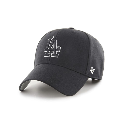 '47 Brand Los Angeles La Dodgers Mvp Hat Cap Black/White Outline