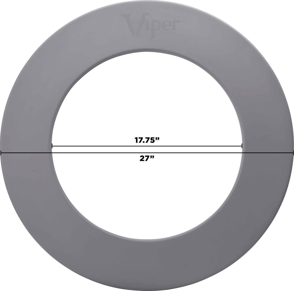 Viper By Gld Products Guardian Dartboard Surround Sisal/Bristle Steel-Tip Dartboard Wall Protector, Grey, For 17.75    Steel Tip