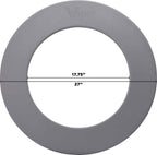 Viper By Gld Products Guardian Dartboard Surround Sisal/Bristle Steel-Tip Dartboard Wall Protector, Grey, For 17.75    Steel Tip