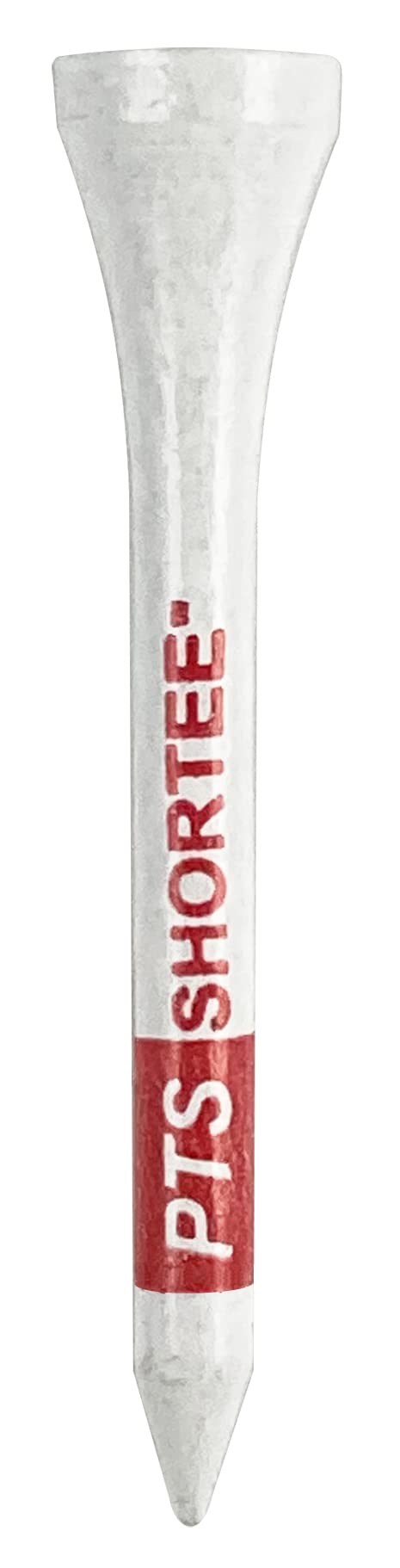 Pride Professional Tee System, 2-1/8 Inch Shortee Golf Tees - 120 Count Bag (Red On White)