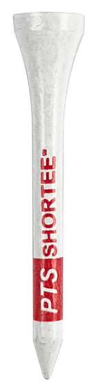 Pride Professional Tee System, 2-1/8 Inch Shortee Golf Tees - 120 Count Bag (Red On White)