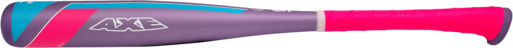 Axe Bat 2022 Origin (-11, 2-1/4'') Usabat Tee Ball Baseball Bat, 1-Piece Alloy, Purple/Pink/Blue, 26 In/15 Oz.