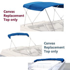 Savvycraft 4 Bow Bimini Replacement Top Canvas Cover 4 Bow 96'' L 67''-72'' W Blue Color