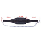 Hemeraphit Weighted Chin Up Belt With Chain Dip Belt Powerlifting Strength Training Pull Up Belt Waist Back Support