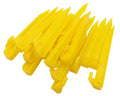 Gdlpzm 24Pcs Plastic Tent Pegs Durable Spike Hook Awning Camping Caravan Pegs Accessory