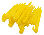 Gdlpzm 24Pcs Plastic Tent Pegs Durable Spike Hook Awning Camping Caravan Pegs Accessory
