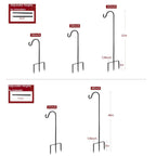 Excmark Shepherd Hook 32 Inch 12 Inch Thick Use At Weddings, Hanging Solar Lights, Lanterns, Bird Feeders, Metal Hanger Hook (Br