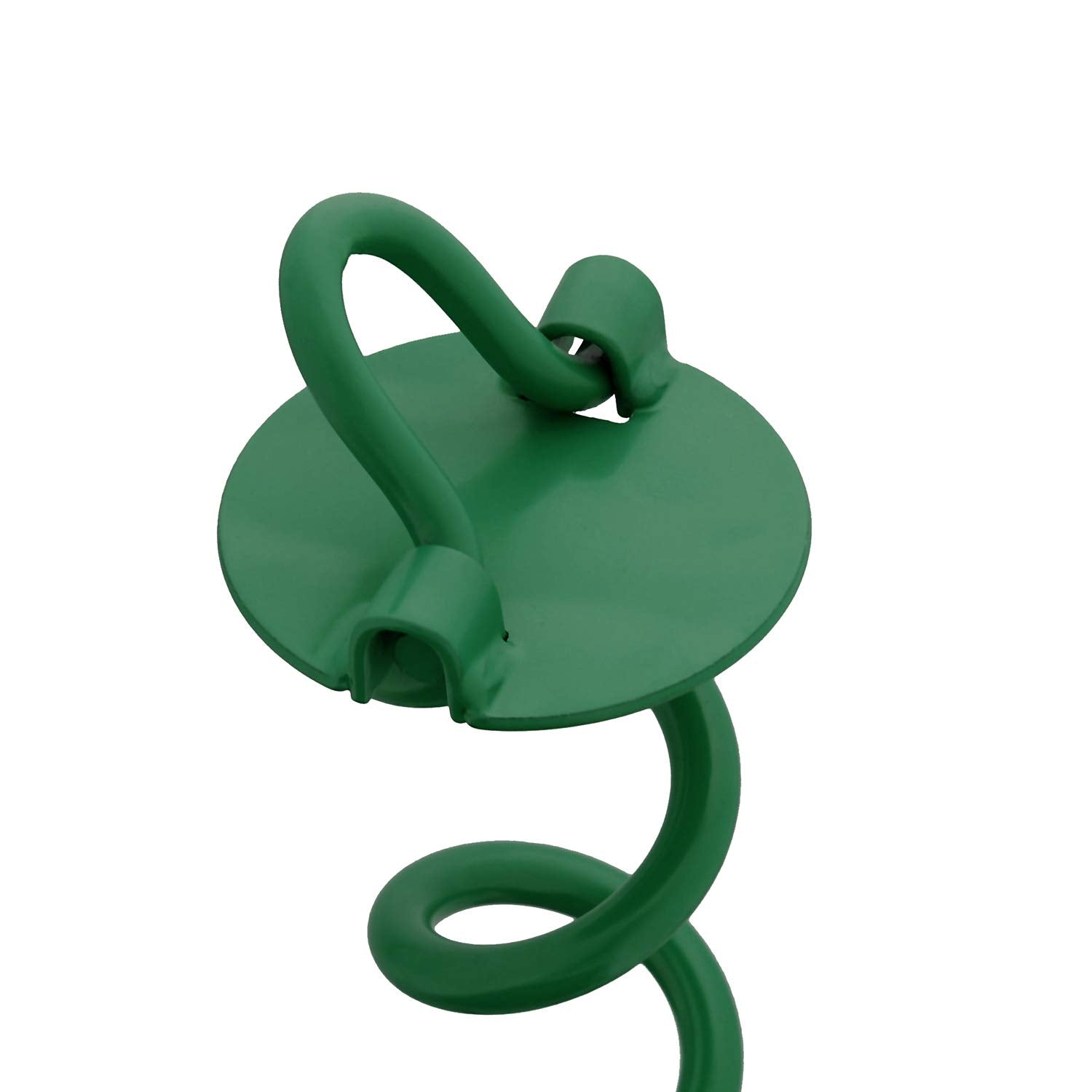 7Penn Spiral Ground Anchors - 10 Inch Green Tent Stakes Heavy Duty Ground Screw Anchor Twist Stakes, 4 Pack