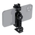 Arnarkok Metal Phone Tripod Mount W Rotatable Cold Shoe,360 Rotation  Tilt Angle,Compatible With Iphone Cell Phone Tripod Mount 