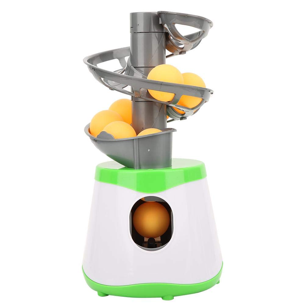 Vbestlife Kid Beginners Ping Pong Automatic Machine, 10 Balls Table Tennis Trainer Balls Launcher Training Machine Table Tennis