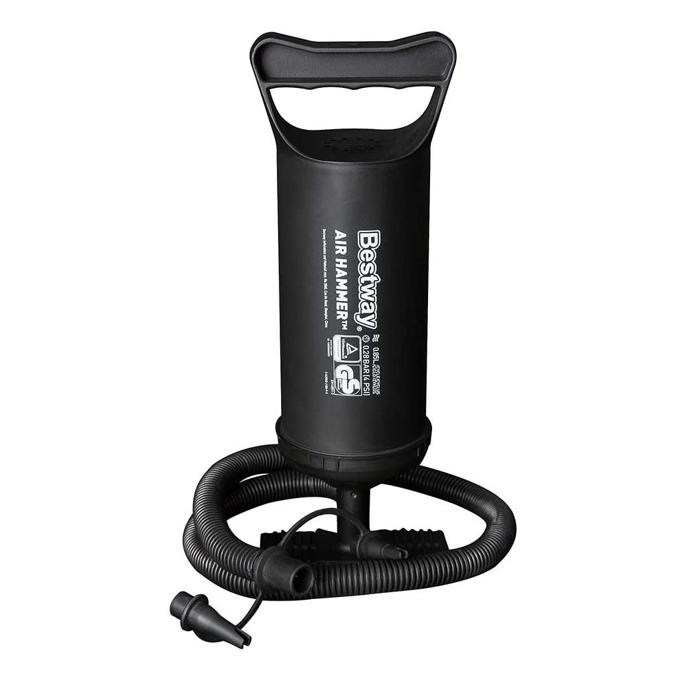 Bestway Air Hammer Inflation Air Pump For Airbeds, Paddle Boards, Kayaks And Other Inflatables, Black, 12 Inch