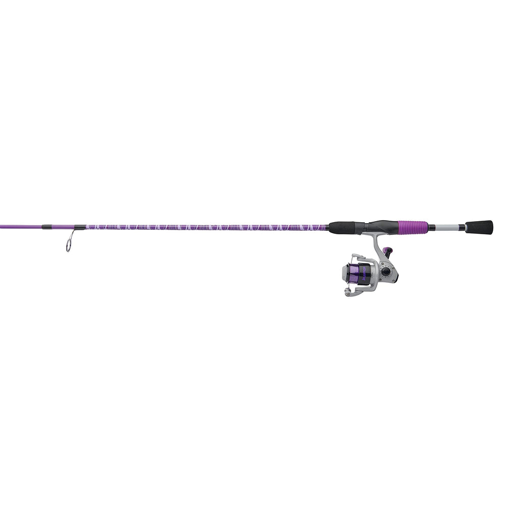 Shakespeare Jellyfish Spinning Reel And Fishing Rod Combo, Purple, 5'6'' - Medium - 2Pc