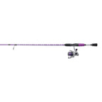 Shakespeare Jellyfish Spinning Reel And Fishing Rod Combo, Purple, 5'6'' - Medium - 2Pc