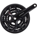 Shimano Tourney Fc-A073 Crankset - 170Mm, 7/8-Speed, 50/39/30T, Riveted, Square Taper Jis Spindle Interface, Black