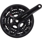Shimano Tourney Fc-A073 Crankset - 170Mm, 7/8-Speed, 50/39/30T, Riveted, Square Taper Jis Spindle Interface, Black