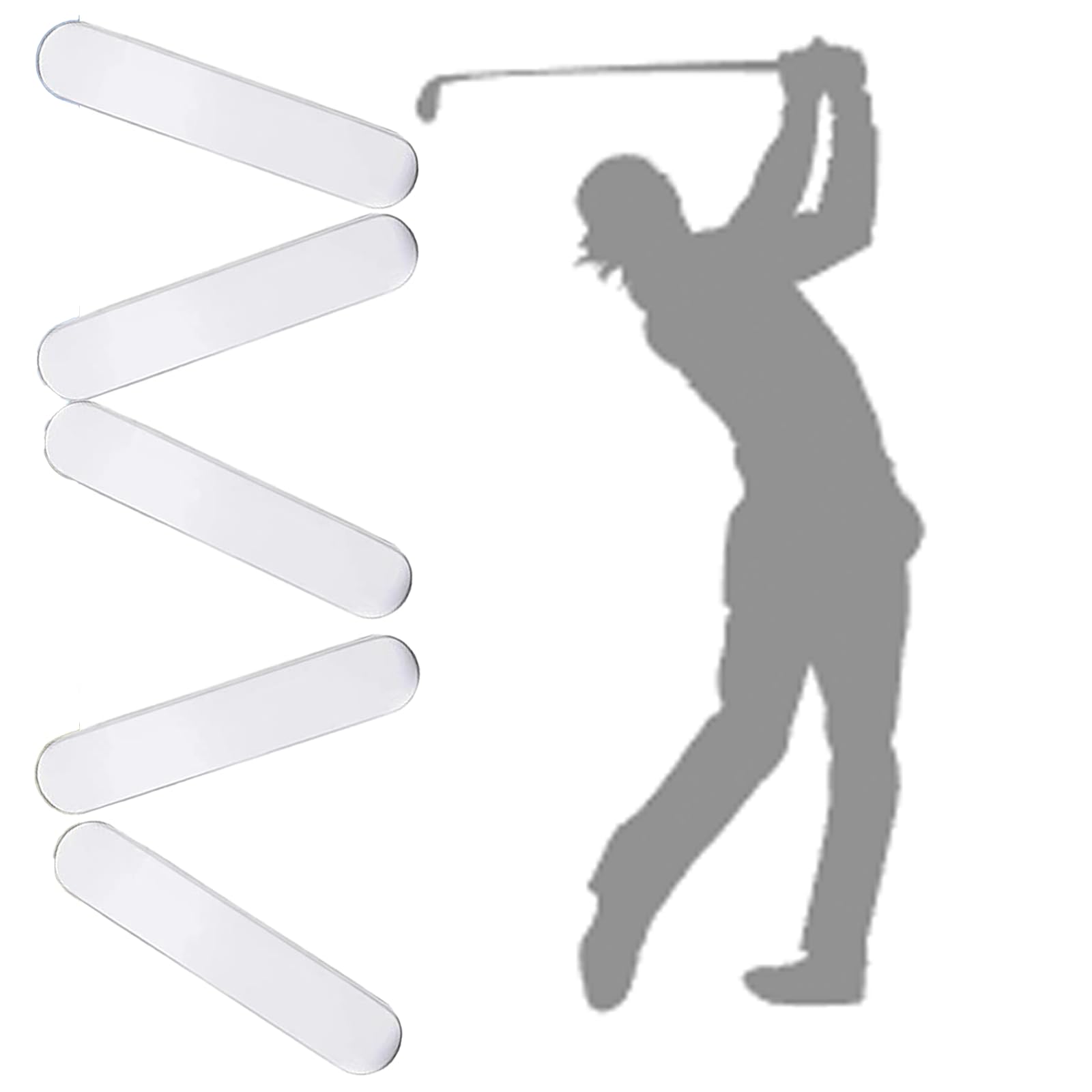 Caoxiong 10 Pcs Golf Weighted Lead Tape Golf Clubs Adhesive Lead Tapefor Golf Club Iron Putter Head And Tennis Racket Adjust Wei