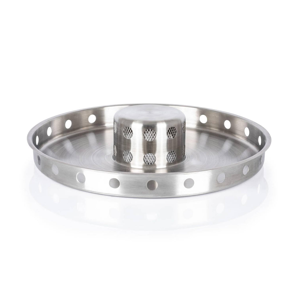 Petromax Feuerhand Tyropit Fire Bowl, Even Heat Low-Smoke Low-Soot Stainless Steel Fire Pit For Campfires, 22.4 Inch Diameter