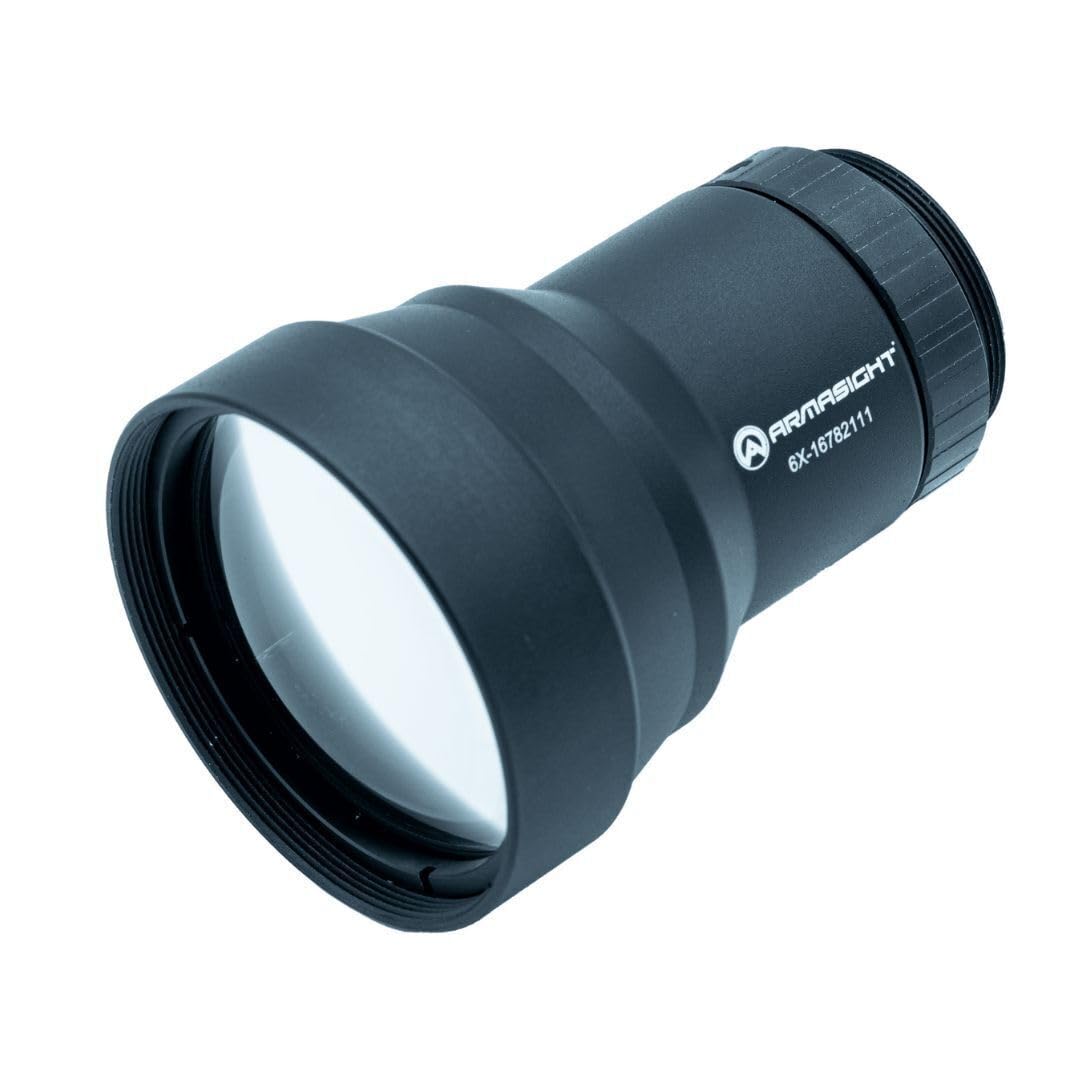 Armasight 6X Lens for PVS-14 with Waterproof Design, Lightweight Body, and 8-Degree Field of View (Black)