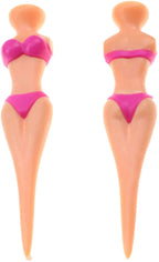 Golf Tees, Golf Accessories For Men, 3'' Funny Golf Tees, Golf Sexy Girl Lady Tees Fun Holder Home Golf Training (Purple-24P)