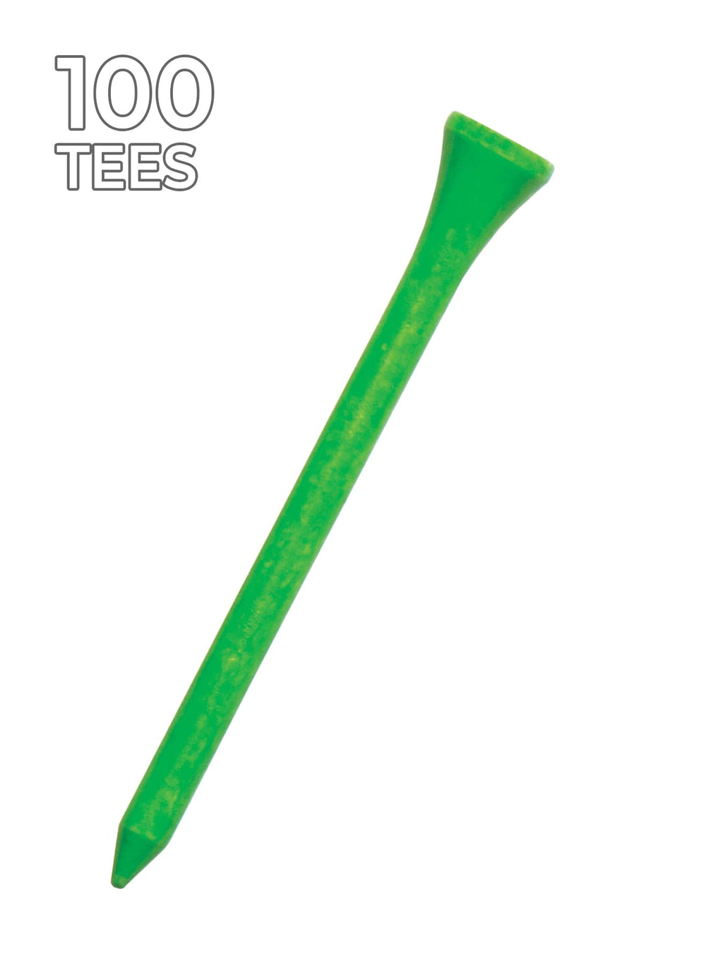 Pride Golf Tee Golf Tees Neon Green 100 Count Bag Tees, Citrus Green, Count Us