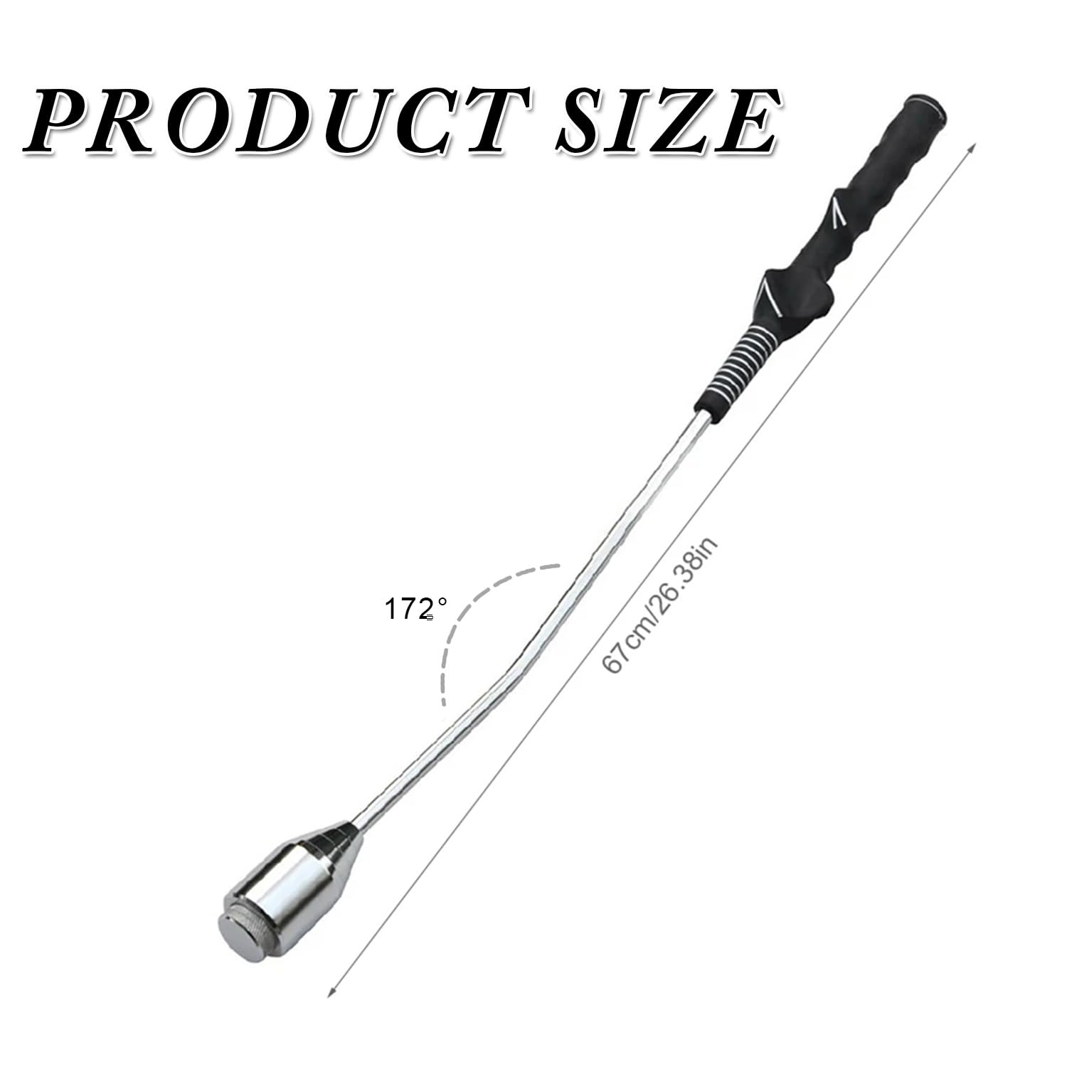 KALAUTO Weighted Golf Swing Trainer & Grip Trainer,Golf Swing Training Aid,Golf Grip Trainer for Indoor Practice,Warm-up,Stretch