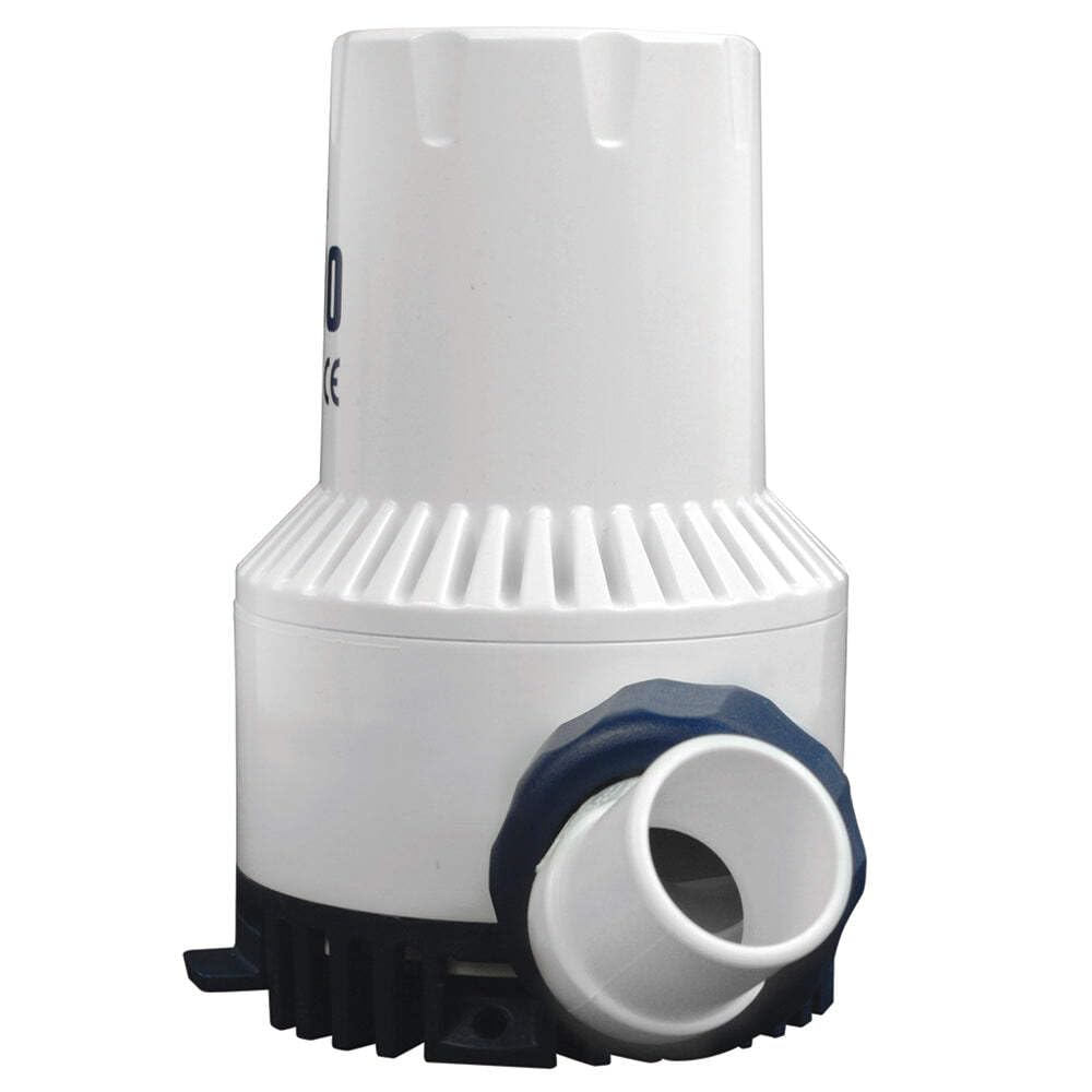 Attwood 4760-4 Heavy Duty 2,000 Gph Fully Submersible Boat Bilge Pump, White Finish