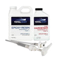 Totalboat 5:1 Epoxy Resin Kit (Quart, Fast Hardener), Marine Grade Epoxy For Fiberglass And Wood Boat Building And Repair, Clear