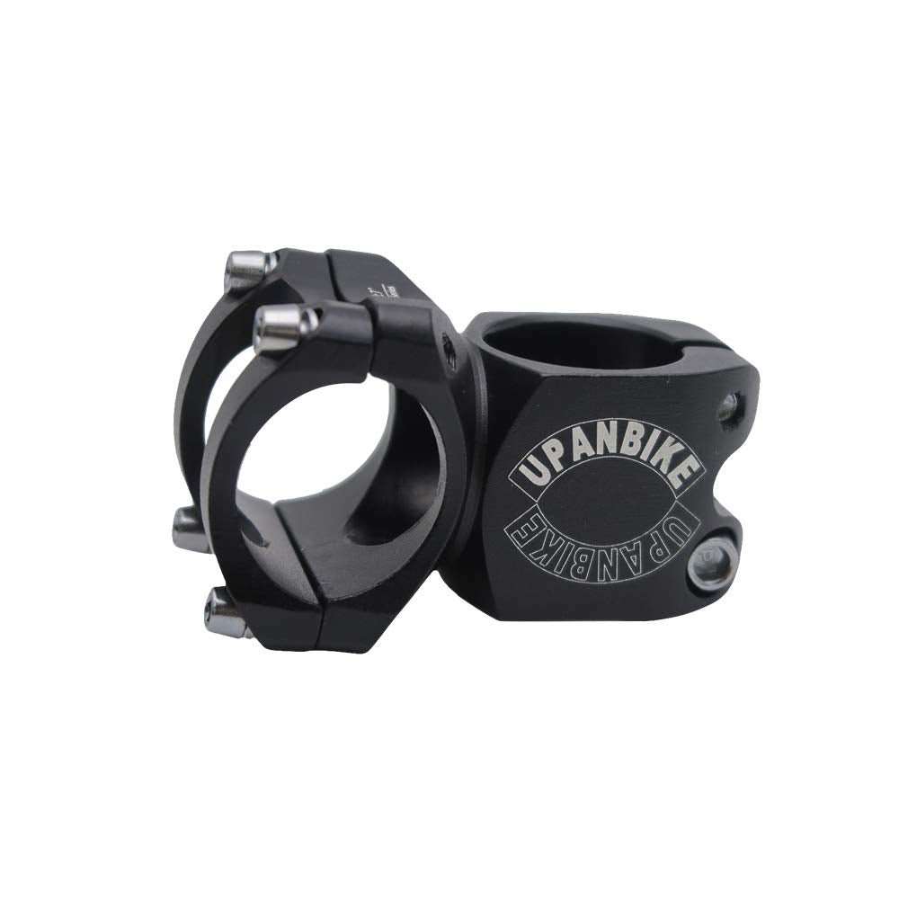 Upanbike Bike Stem 25.4Mm 28.6Mm Aluminum Alloy Short Stem For Mountain Bike Road Bicycle Mtb Bmx(Black)