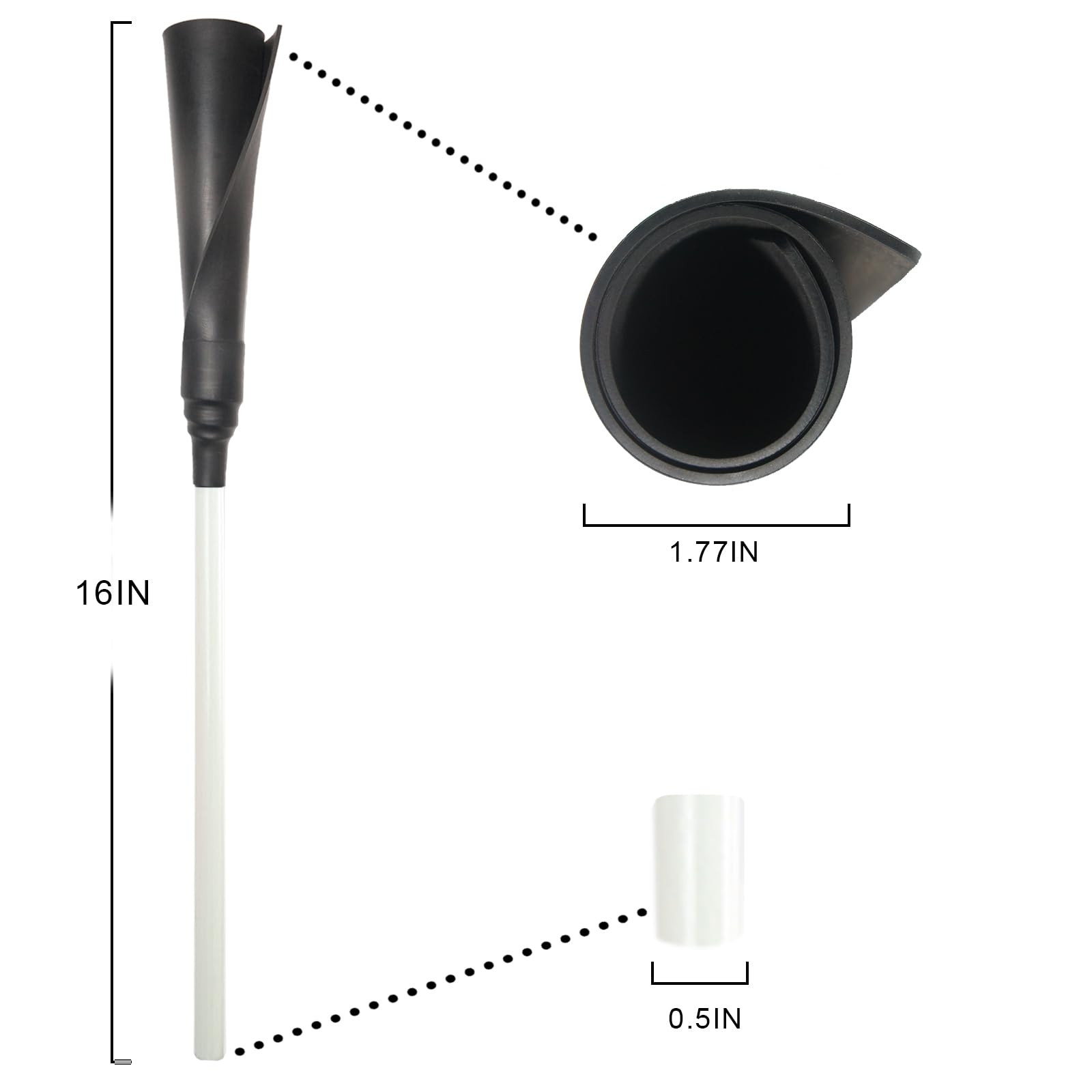 Basegoal Batting Tee Topper Replacement Basic Ball Rest Rubber Cup (2 Pack New White)