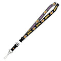 Los Angeles Lakers Lanyard Two Tone Style Black and Charcoal