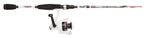 Abu Garcia Ike Dude Spinning/Spincast Fishing Reel & Rod Combo Black, 6'/Medium