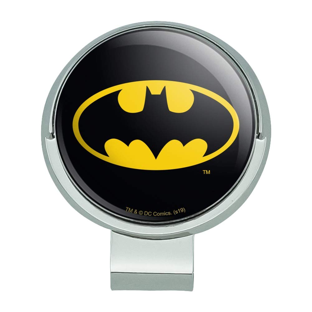 Graphics & More Batman Classic Bat Shield Logo Golf Hat Clip With Magnetic Ball Marker