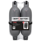 Extreme Max 3006.7444 Boattector Inflatable Fender Value 2-Pack - 4.5'' X 16'', Gray