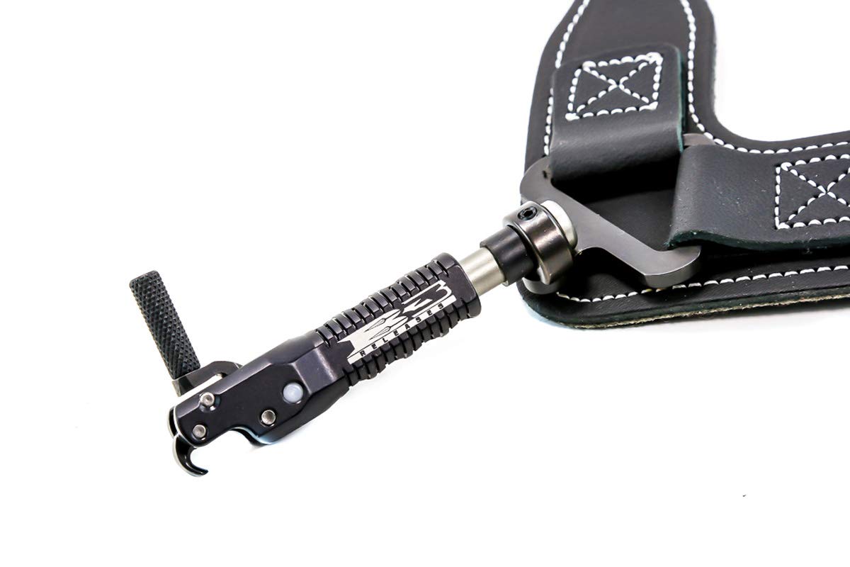 B3 Archery Hunting Adjustable Claw Release Aid with Swivel Stem Connector System, Black