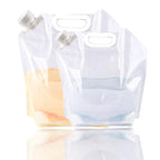 Supant 5L+10L/4Gal Litres Collapsible Water Jug Container, Freezable, Bpa Free Plastic Water Carrier Tank, Outdoor Folding Water