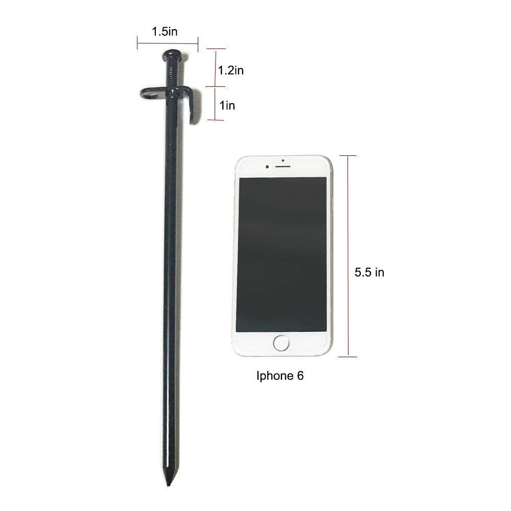 Tent Stakes, Heavy Duty Camping Stakes 12In-12Parks Forged Steel Tent Pegs Unbreakable And Inflexible - Available In Rocky Place