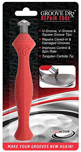 Proactive Sports | Groove Doctor Repair Tool | For Iron And Wedge Golf Club Re-Grooving, Sharpening, And Cleaning | The Ultimate
