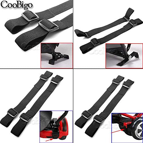 2 Pack Hoverboard Seat Attachment Straps, Strong Hoverboard Kart Hoverkart Replacement Straps 1'' Width, Tri-Glide Buckle Adjust