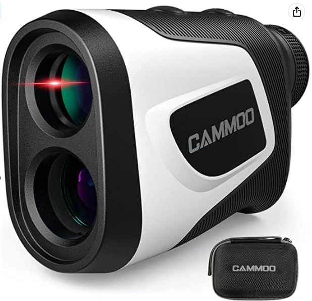 Cammoo Golf Hunting Rangefinder With Slope, 1100Y Range Finder Golfing With 5 Mode, 6X Magnification, Usb Charging, Clear&Accura