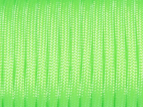 7 Strand Core 550Lb Paracord Parachute Cord Lanyard Mil Spec Type Iii-100Ft (Neon Green(17#))