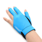 Cuesoul Professional Billiard Gloves Blue-Wear On Left Hand Size M