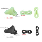 Utysty 20 Pack Tent Rope Tensioner Buckles Tightener Fastener Fluorescent Canopy Guyline Cord Buckle Adjustment Triangle Fixing