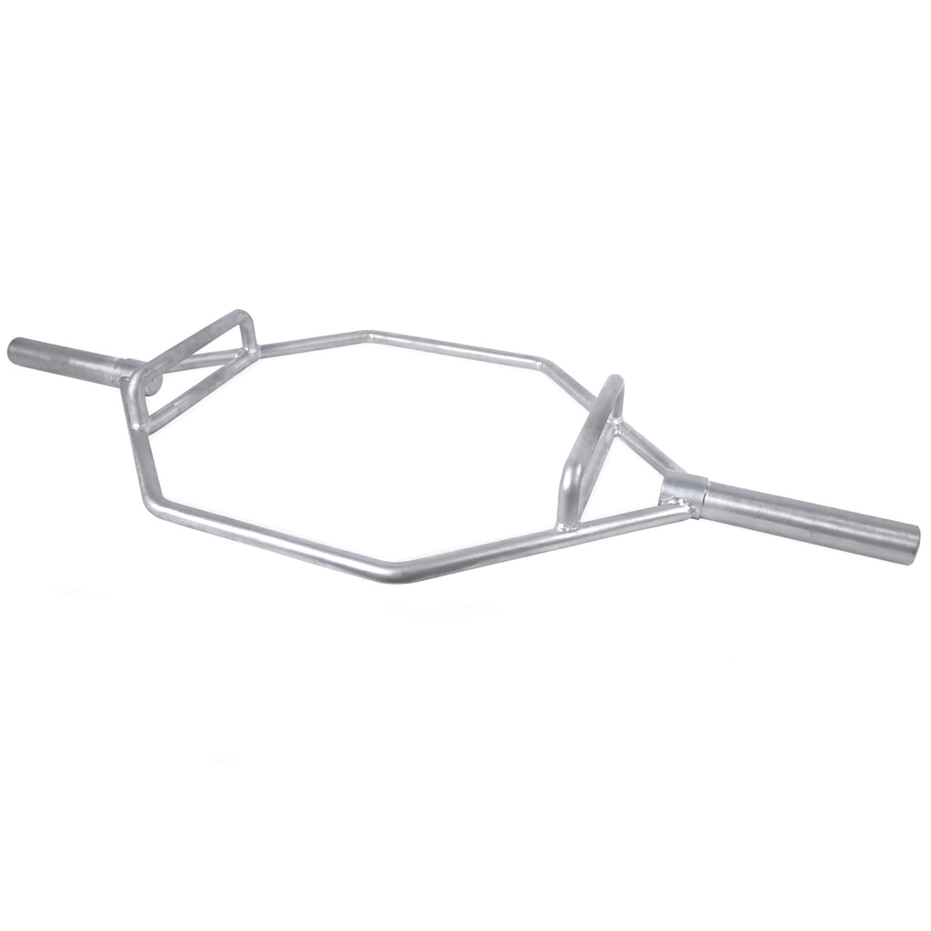 Cap Barbell Olympic Hex Bar, Trap Bar, Shrug Bar, Deadlift Bar With Combo Grips, Chrome - New Version (Obis-89Hc)