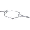 Cap Barbell Olympic Hex Bar, Trap Bar, Shrug Bar, Deadlift Bar With Combo Grips, Chrome - New Version (Obis-89Hc)