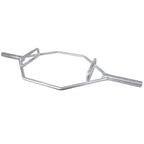 Cap Barbell Olympic Hex Bar, Trap Bar, Shrug Bar, Deadlift Bar With Combo Grips, Chrome - New Version (Obis-89Hc)