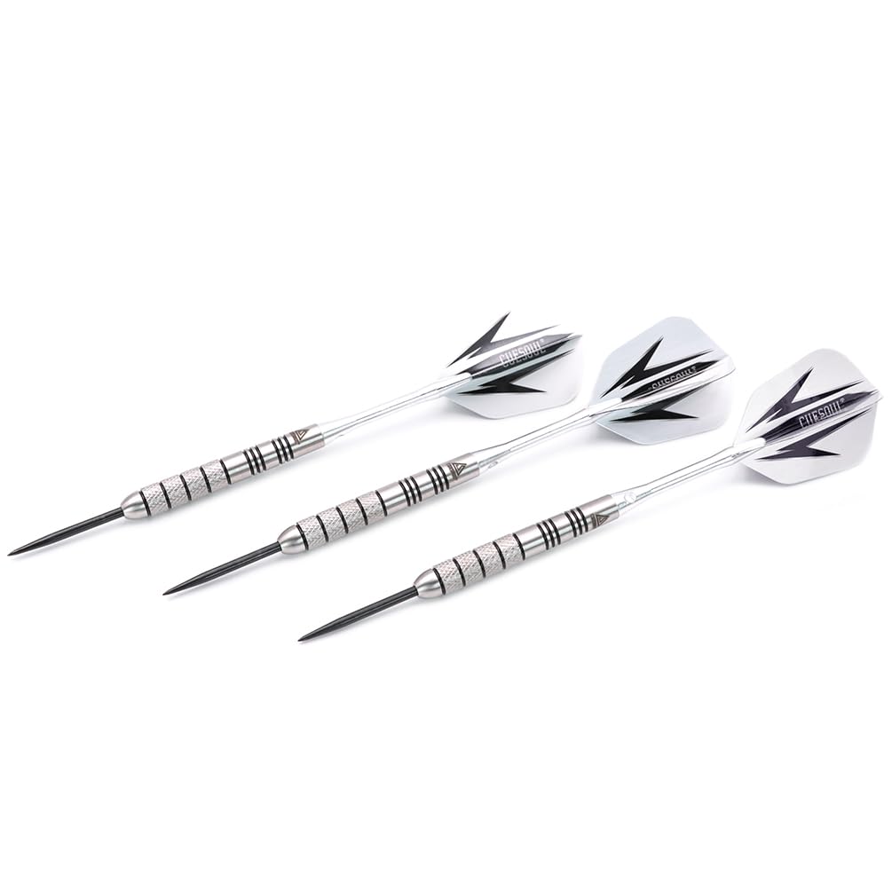 Cuesoul 95% Tungsten 26 Grams Tungsten Steel Tip Darts Set -With 1 Deluxe Dart Case