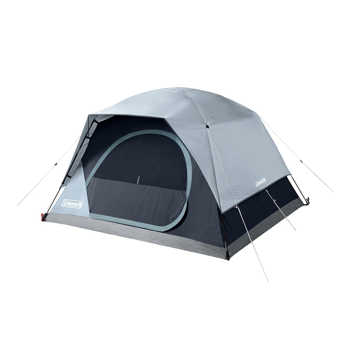 Coleman Skydome Tent With Led Lights, Weatherproof 4-Person Tent With Overhead Lighting Sets Up In 5 Mins, Made Of Pfas-Free Mat