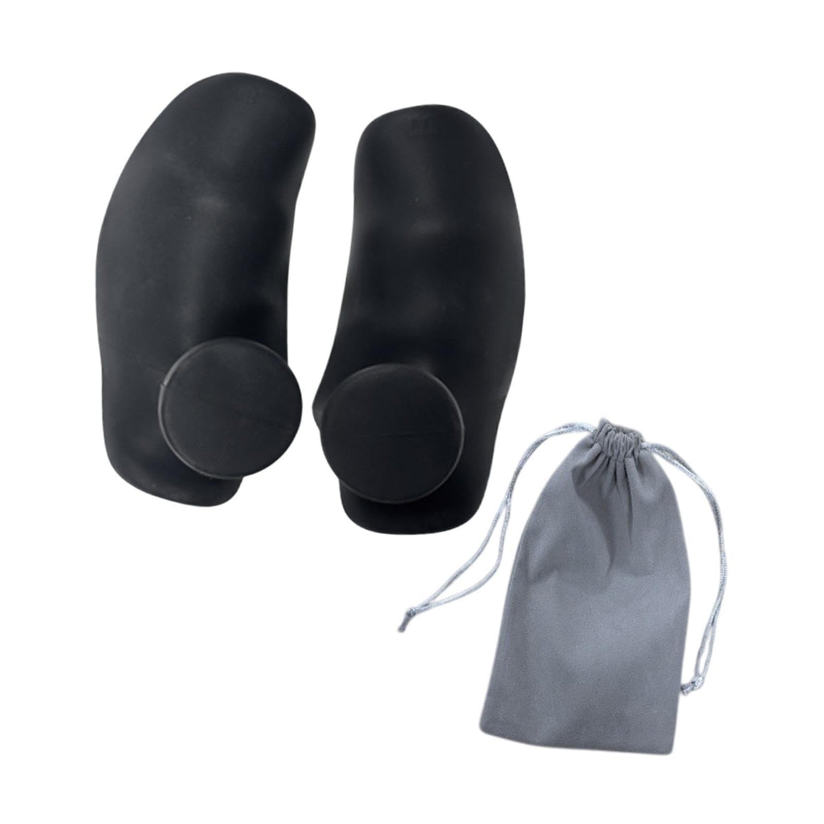 Merishopp 2Pcs Workout Grips With Drawstring Storage Bag Gym Weight Lifting Grips Pads Black| Sports Equipment | Outdoor Sports