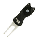 Pinmei Foldable Golf Divot Tool With Golf Ball Marker (Black03)